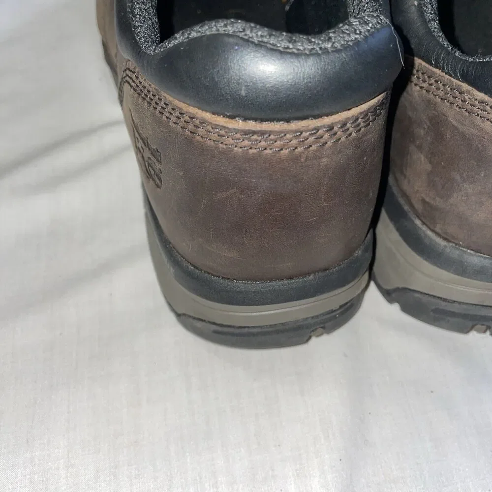 Timberland Pro Safety Toe Men’s Work Shoes Size 11 W  Brown Leather Skydex